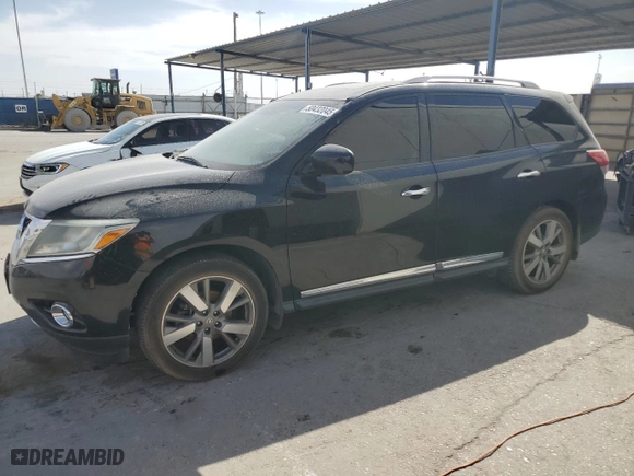2014 Nissan Pathfinder S with VIN 5N1AR2MNXEC656347, listed as a Copart auction lot 50432045 with 195,622 mi miles and Clean Title. Bid and sale history available at carsss.com. Image 1.
