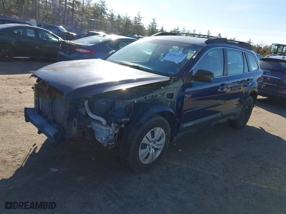2013 Subaru Outback 2.5i with VIN 4S4BRBAC4D3262168, listed as a IAAI auction lot 41903322 with 199,195 mi miles. Bid and sale history available at carsss.com. Image 2.