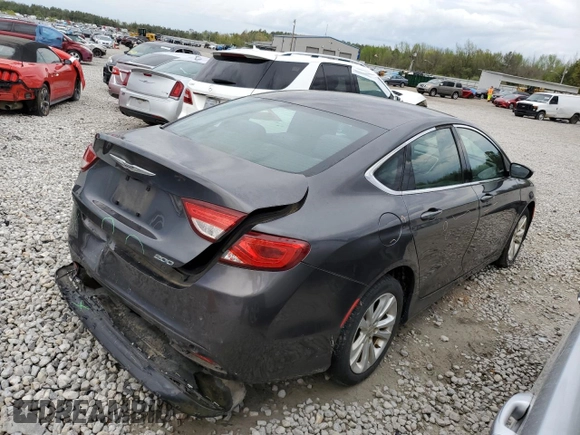 2016 Chrysler 200 Limited with VIN 1C3CCCAB2GN102021, listed as a Copart auction lot 51145555 with 185,654 mi miles and Salvage Title. Bid and sale history available at carsss.com. Image 3.