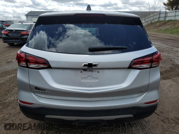 2022 Chevrolet Equinox LT with VIN 3GNAXKEV7NS104735, listed as a Copart auction lot 52773035 with 27,331 mi miles and Clean Title. Bid and sale history available at DreamBid. Image 6.