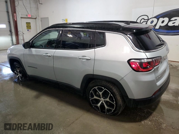 2024 Jeep Compass Limited z VIN 3C4NJDCN0RT125405, wystawiony jako Copart lot #60204955 z przebiegiem 34 041 mil mil oraz Czysty tytuł • Clean title. Historia ofert i sprzedaży dostępna na DreamBid. Obrazek 2.