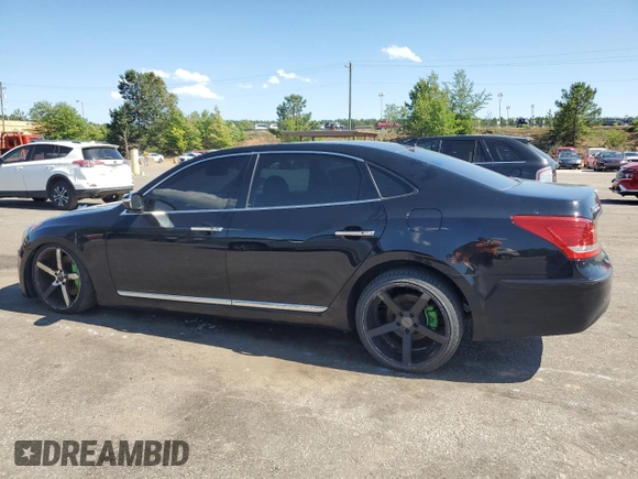 2013 Hyundai Equus Signature with VIN KMHGH4JH1DU063847, listed as a Copart auction lot 58177565 with 121,715 mi miles and Clean title. Bid and sale history available at DreamBid. Image 2.