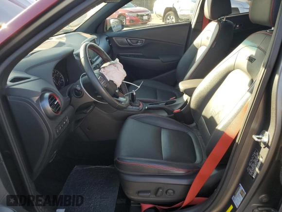 2019 Hyundai Kona Ultimate with VIN KM8K5CA52KU319722, listed as a Copart auction lot 46682135 with 37,737 mi miles and Salvage Title. Bid and sale history available at carsss.com. Image 7.