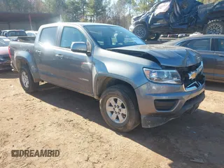 2019 Chevrolet Colorado 2WD Work Truck with VIN 1GCGSBEA8K1262061, listed as a IAAI auction lot 41114924 with 131,995 mi miles. Bid and sale history available at carsss.com. Image 1.