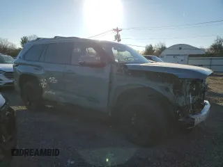 2025 Toyota Sequoia SR5 with VIN 7SVAAABA6SX049250, listed as a Copart auction lot 84479324 with 1,487 mi miles and Salvage Title. Bid and sale history available at carsss.com. Image 4.