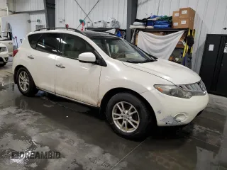 2009 Nissan Murano SL with VIN JN8AZ18W69W138729, listed as a Copart auction lot 45985445 with 210,232 mi miles and Salvage Title. Bid and sale history available at DreamBid. Image 4.