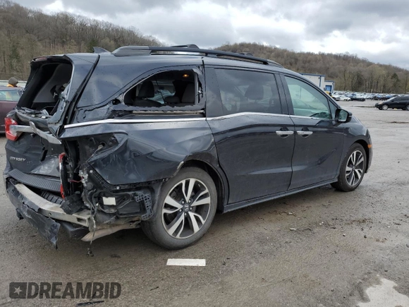 2019 Honda Odyssey Elite с VIN 5FNRL6H93KB002995, выставлен на аукционе Copart как лот 53271475 с пробегом 87 593 миль миль и Списание • Salvage title. История ставок и продаж доступна на DreamBid. Изображение 3.