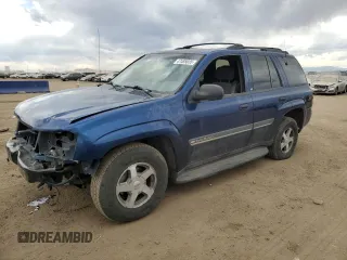2002 Chevrolet TrailBlazer LS with VIN 1GNDT13S022242068, listed as a Copart auction lot 47485035 with 217,407 mi miles and Salvage Title. Bid and sale history available at DreamBid. Image 1.