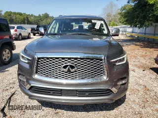 2018 Infiniti QX80 with VIN JN8AZ2ND7J9840781, listed as a Copart auction lot 66780154 with 124,351 mi miles and Salvage Title. Bid and sale history available at carsss.com. Image 5.