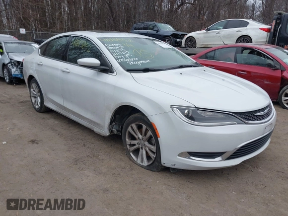 2015 Chrysler 200 Limited with VIN 1C3CCCAB7FN582927, listed as a IAAI auction lot 41613852 with 133,578 mi miles and . Bid and sale history available at DreamBid. Image 1.