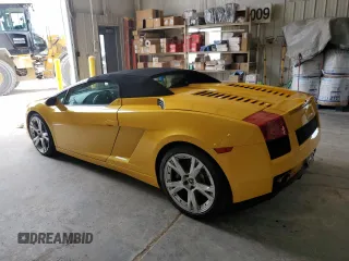 2006 Lamborghini Gallardo с VIN ZHWGU22T26LA03408, выставлен на аукционе Copart как лот 58963915 с пробегом 12 057 миль миль и Чистый • Clean title. История ставок и продаж доступна на DreamBid. Изображение 2.