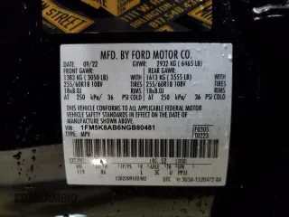 2022 Ford Police Interceptor Utility z VIN 1FM5K8AB6NGB80481, wystawiony jako Copart lot #80302194 z przebiegiem 12 744 mil mil oraz Czysty tytuł • Clean title. Historia ofert i sprzedaży dostępna na DreamBid. Obrazek 14.