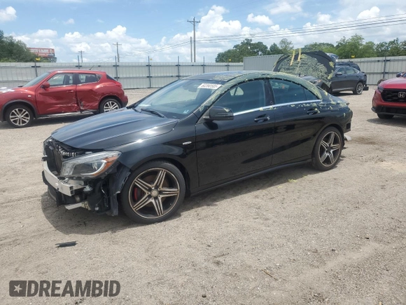 2014 Mercedes-Benz CLA 250 with VIN WDDSJ4EB5EN159975, listed as a Copart auction lot 60390585 with 86,166 mi miles and Salvage title. Bid and sale history available at DreamBid. Image 1.