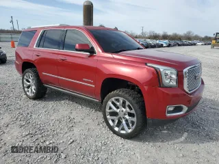 2015 GMC Yukon Denali with VIN 1GKS2CKJXFR180512, listed as a Copart auction lot 48249475 with 209,477 mi miles and Salvage Title. Bid and sale history available at carsss.com. Image 4.