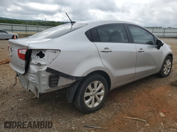 2013 Kia Rio EX with VIN KNADN4A34D6104154, listed as a Copart auction lot 60482575 with 125,976 mi miles and Salvage title. Bid and sale history available at DreamBid. Image 3.