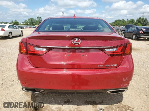 2015 Lexus GS 350 with VIN JTHCE1BL1FA004149, listed as a Copart auction lot 62464945 with 108,159 mi miles and Salvage title. Bid and sale history available at DreamBid. Image 6.