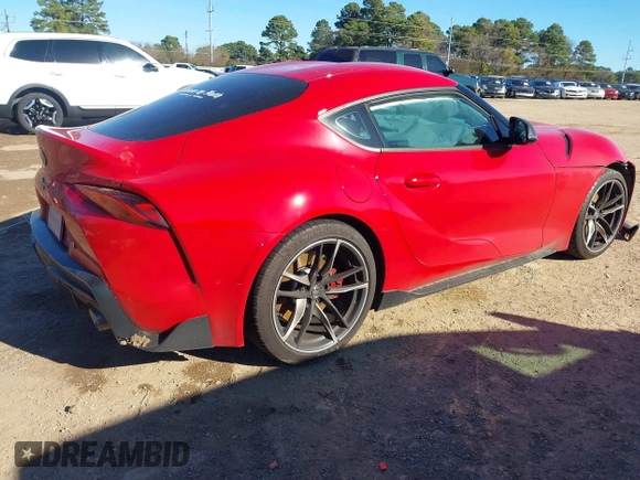 2022 Toyota Supra 3.0 with VIN WZ1DB0C04NW051045, listed as a IAAI auction lot 41156875 with 3,851 mi miles and . Bid and sale history available at DreamBid. Image 4.