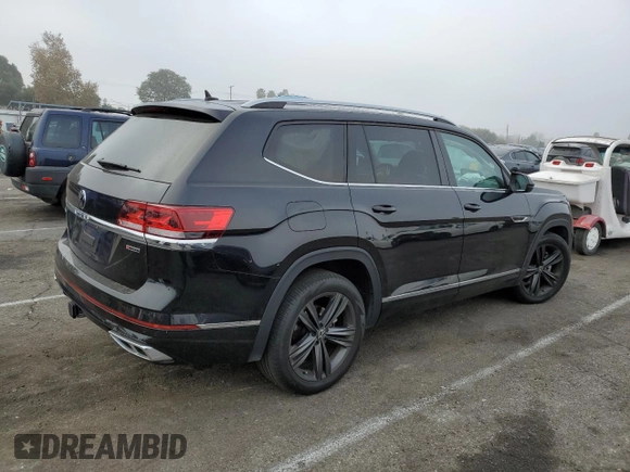 2022 Volkswagen Atlas 3.6L V6 SEL R-Line with VIN 1V2AR2CAXNC558551, listed as a Copart auction lot 86841944 with 31,464 mi miles and Salvage Title. Bid and sale history available at carsss.com. Image 3.