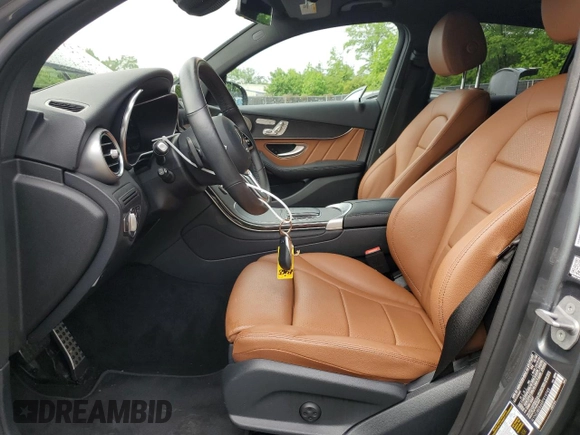 2021 Mercedes-Benz GLC 300 with VIN W1N0J8EB6MF919745, listed as a Copart auction lot 56663705 with 23,834 mi miles and Salvage title. Bid and sale history available at DreamBid. Image 7.
