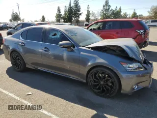 2015 Lexus GS 350 with VIN JTHBE1BL7FA004989, listed as a Copart auction lot 77909404 with 74,975 mi miles and Salvage Title. Bid and sale history available at carsss.com. Image 4.