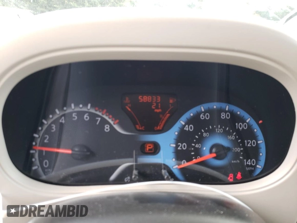 2012 Nissan Cube 1.8 S with VIN JN8AZ2KR7CT253860, listed as a Copart auction lot 53526555 with 58,863 mi miles and Non Repairable. Bid and sale history available at carsss.com. Image 9.