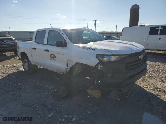 2023 Chevrolet Colorado 2WD Work Truck with VIN 1GCPSBEK1P1253069, listed as a Copart auction lot 42437685 with 31,761 mi miles and Salvage Title. Bid and sale history available at carsss.com. Image 4.