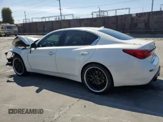 2015 Infiniti Q50 Premium with VIN JN1BV7AP7FM337221, listed as a Copart auction lot 50539345 with 113,075 mi miles and Salvage Title. Bid and sale history available at DreamBid. Image 2.