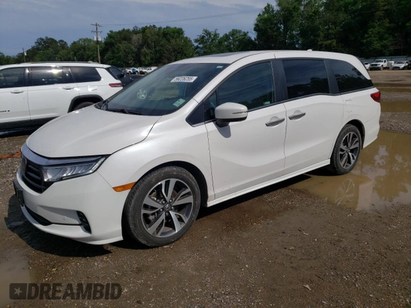 2024 Honda Odyssey Touring with VIN 5FNRL6H84RB024909, listed as a Copart auction lot 56226255 with 11,094 mi miles and Salvage title. Bid and sale history available at DreamBid. Image 1.