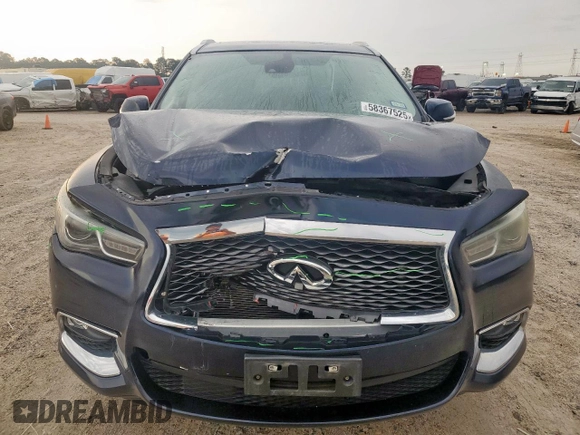 2019 Infiniti QX60 Luxe with VIN 5N1DL0MN0KC568860, listed as a Copart auction lot 58367525 with 68,446 mi miles and Salvage title. Bid and sale history available at DreamBid. Image 5.