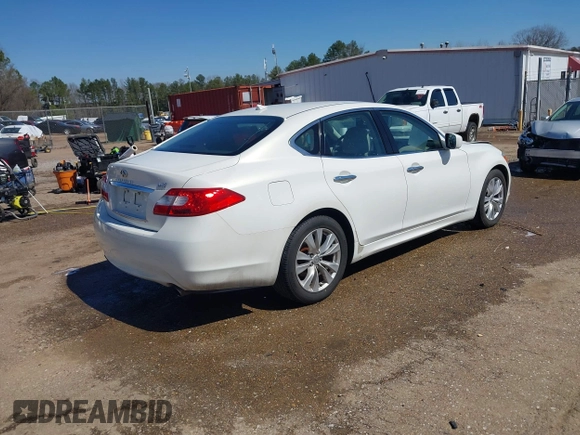 2011 Infiniti M with VIN JN1BY1AP8BM325061, listed as a IAAI auction lot 41765214 with 289,990 mi miles and . Bid and sale history available at DreamBid. Image 4.