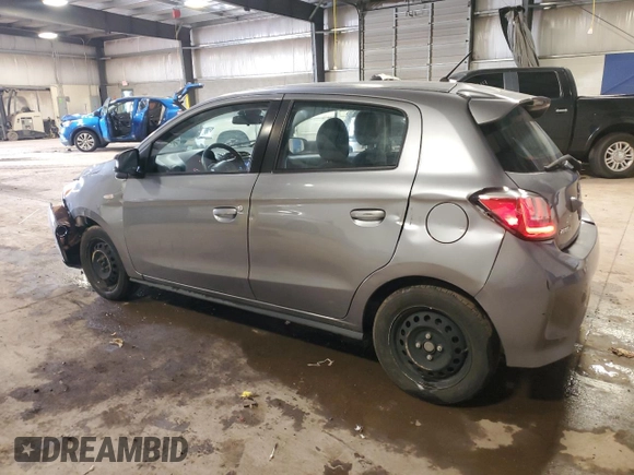 2022 Mitsubishi Mirage ES with VIN ML32AUHJXNH002912, listed as a Copart auction lot 58705215 with 55,828 mi miles and Salvage title. Bid and sale history available at DreamBid. Image 2.
