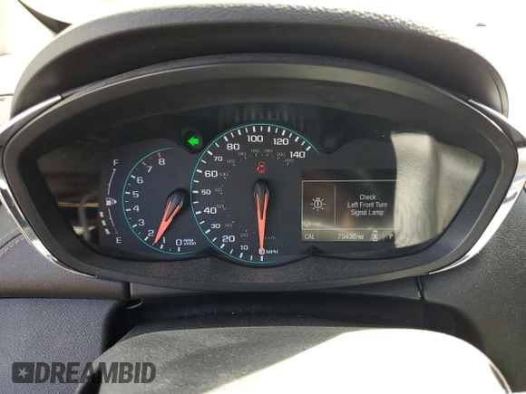 2019 Chevrolet Trax LS with VIN 3GNCJKSBXKL255143, listed as a Copart auction lot 48723885 with 79,430 mi miles and Salvage Title. Bid and sale history available at carsss.com. Image 9.