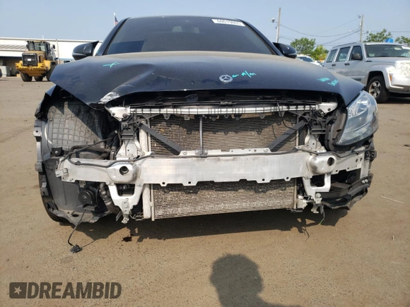 2017 Mercedes-Benz C 300 with VIN 55SWF4KB5HU221751, listed as a Copart auction lot 60019865 with 80,144 mi miles and Salvage title. Bid and sale history available at DreamBid. Image 5.