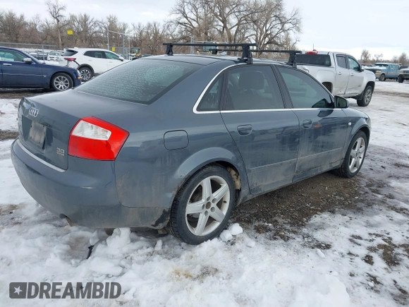 2003 Audi A4 3.0L with VIN WAULT68E73A150996, listed as a IAAI auction lot 41289003 with 119,657 mi miles. Bid and sale history available at carsss.com. Image 4.