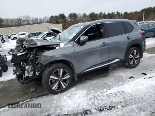 2021 Nissan Rogue Platinum with VIN JN8AT3DD6MW304287, listed as a Copart auction lot 44205915 with Not Provided miles and Salvage Title. Bid and sale history available at carsss.com. Image 1.