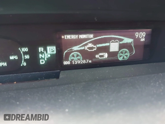 2010 Toyota Prius II with VIN JTDKN3DU2A1304483, listed as a IAAI auction lot 41650525 with 139,287 mi miles. Bid and sale history available at carsss.com. Image 7.