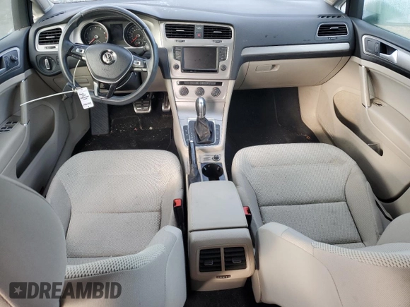 2017 Volkswagen Golf SportWagen S with VIN 3VWC17AU8HM531148, listed as a Copart auction lot 38029784 with 53,221 mi miles. Bid and sale history available at carsss.com. Image 8.