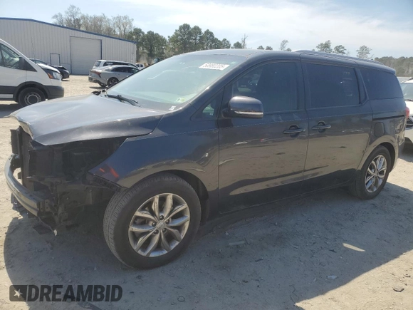 2019 Kia Sedona EX with VIN KNDMB5C1XK6510837, listed as a Copart auction lot 50980205 with 107,762 mi miles and Salvage Title. Bid and sale history available at carsss.com. Image 1.