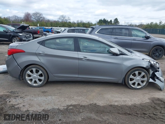 2013 Hyundai Elantra GLS with VIN KMHDH4AE3DU919481, listed as a IAAI auction lot 41971439 with 176,053 mi miles and . Bid and sale history available at DreamBid. Image 13.