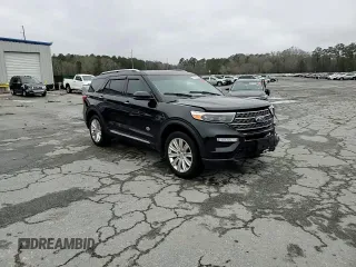2023 Ford Explorer King Ranch with VIN 1FM5K7LC9PGB90571, listed as a Copart auction lot 47583725 with 34,409 mi miles and Salvage Title. Bid and sale history available at carsss.com. Image 15.