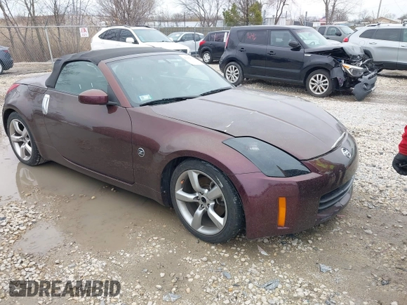 2006 Nissan 350Z Touring with VIN JN1AZ36A66M455600, listed as a IAAI auction lot 41942536 with 116,435 mi miles and . Bid and sale history available at DreamBid. Image 1.