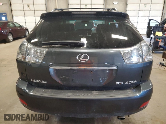 2006 Lexus RX 400h with VIN JTJHW31U360030541, listed as a Copart auction lot 55952635 with 293,881 mi miles and Clean Title. Bid and sale history available at DreamBid. Image 6.