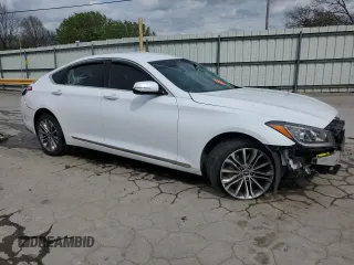 2017 Genesis G80 3.8L with VIN KMHGN4JE5HU191688, listed as a Copart auction lot 51526025 with 109,842 mi miles and Salvage Title. Bid and sale history available at carsss.com. Image 4.