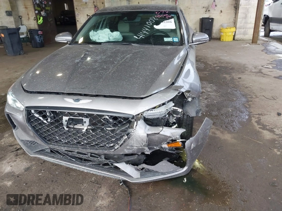 2021 Genesis G70 2.0T Sport with VIN KMTG24LA7MU067165, listed as a IAAI auction lot 41441008 with 43,792 mi miles. Bid and sale history available at carsss.com. Image 6.