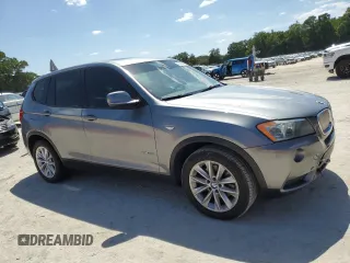 2013 BMW X3 xDrive28i with VIN 5UXWX9C54D0D05185, listed as a Copart auction lot 55397885 with 126,799 mi miles and Clean Title. Bid and sale history available at DreamBid. Image 4.