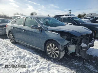 2017 Hyundai Sonata Sport with VIN 5NPE34AF0HH439270, listed as a Copart auction lot 89333675 with 194,457 mi miles and Salvage Title. Bid and sale history available at DreamBid. Image 4.