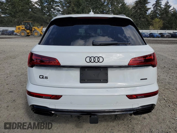 2024 Audi Q5 S line Premium Plus with VIN WA1E2AFY6R2062596, listed as a Copart auction lot 54018255 with Not provided miles and Salvage title. Bid and sale history available at DreamBid. Image 6.