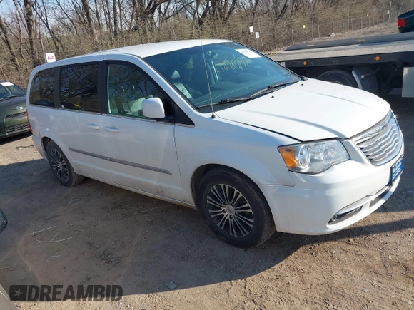 2014 Chrysler Town & Country S with VIN 2C4RC1HG7ER109008, listed as a IAAI auction lot 41908037 with 176,633 mi miles. Bid and sale history available at carsss.com. Image 1.
