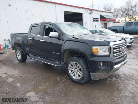 2016 GMC Canyon 4WD SLT with VIN 1GTG6DE3XG1106841, listed as a IAAI auction lot 40834705 with 121,810 mi miles. Bid and sale history available at carsss.com. Image 1.