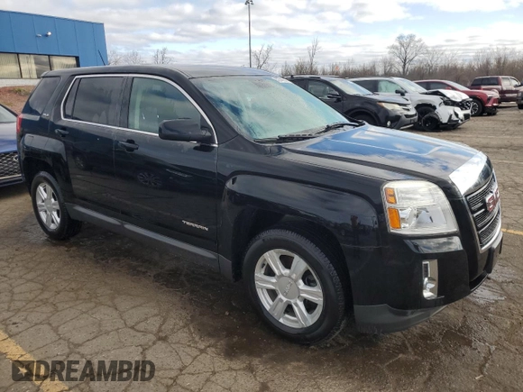 2015 GMC Terrain SLE with VIN 2GKFLVEK8F6346410, listed as a Copart auction lot 52746285 with 65,356 mi miles and Clean Title. Bid and sale history available at carsss.com. Image 4.